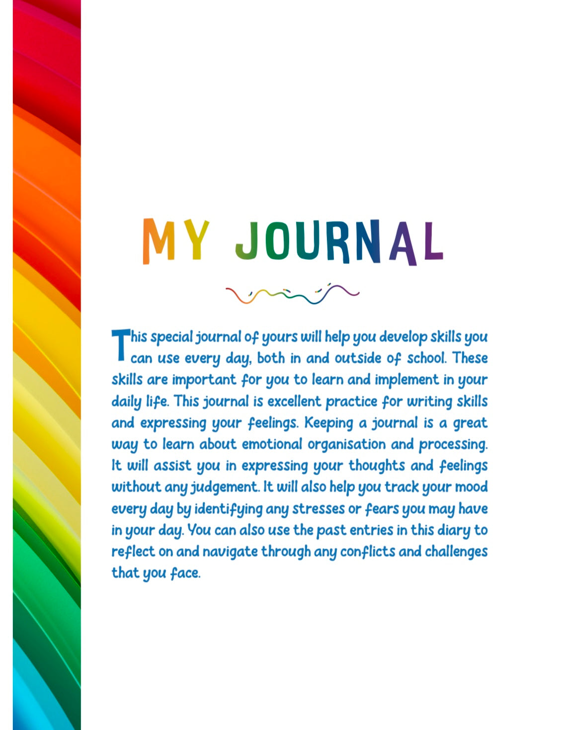Inspire my Kids - Rainbow Journal